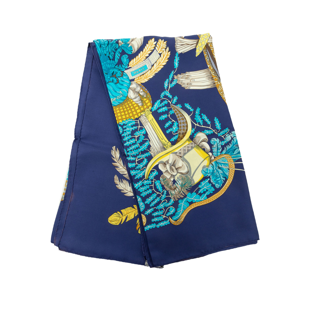 Pre-Loved Hermes Chapeau! Silk Scarf 90